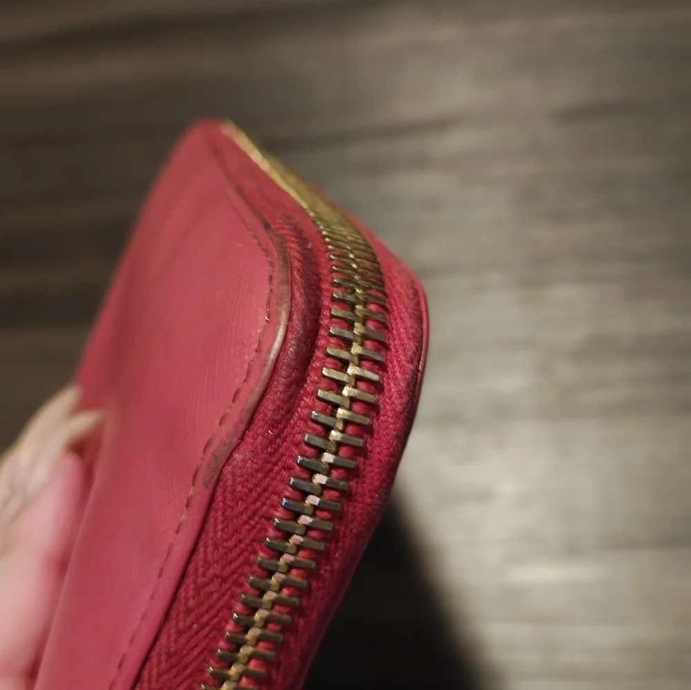 Prada Pink Saffiano Leather Long Zip Continental Wallet